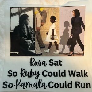 Custom T-Shirt Sat, Walk, Run image on white tshirt